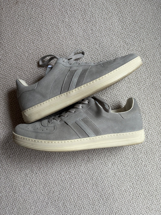 Tom Ford Grey Suede Sneakers